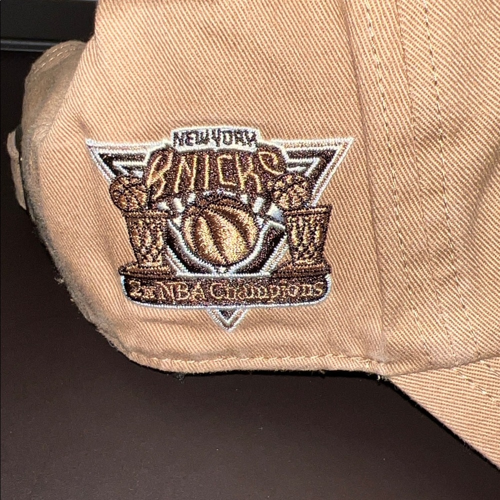 ‘47 Brand Double Under Clean Up New York Knicks Champions Cap, Tan/Brown, OS - Picture 4 of 11
